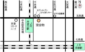室金物株式会社 周辺地図