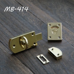 アンティーク金具　真鍮トイレ表示付きラッチ錠２型　MB-414